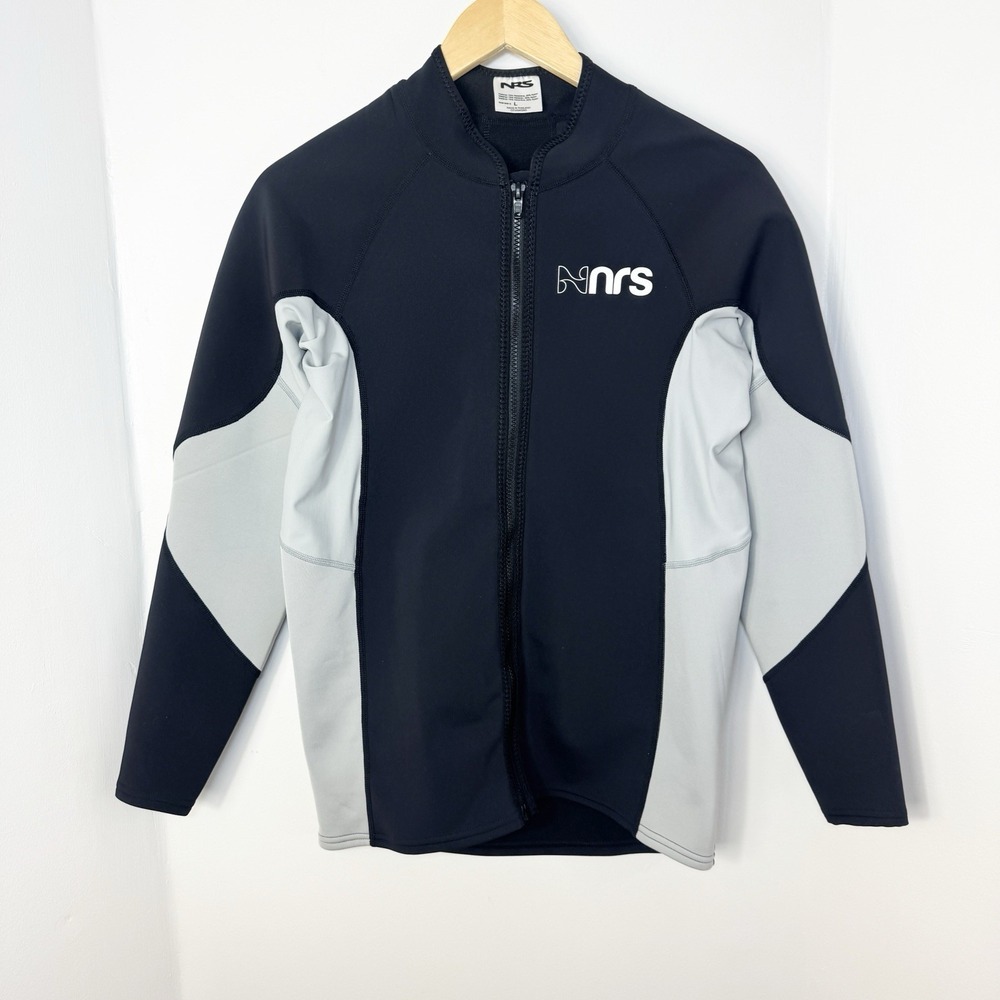 NRS HydroSkin 0.5 Jacket Mens L Full Zip Neoprene Wetsuit Paddling Top Jacket